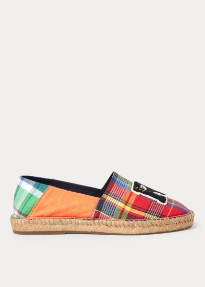 Men's Polo Ralph Lauren Madras Patch Espadrilles | 931584STZ